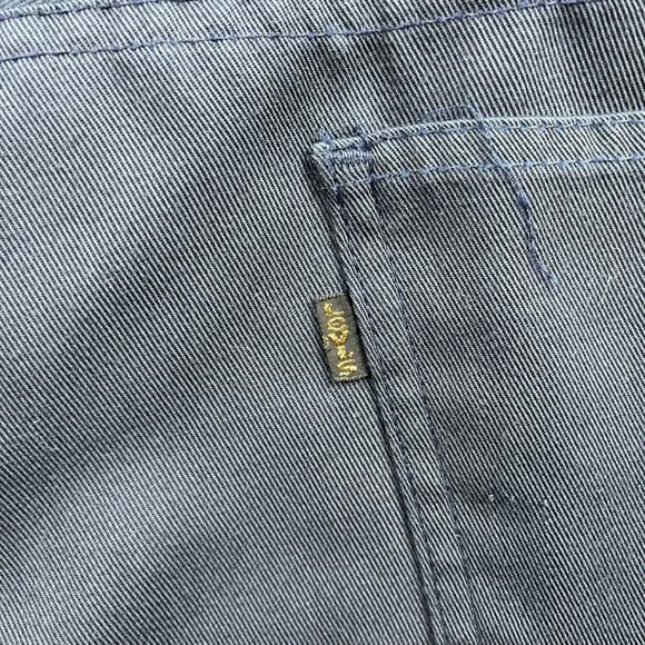 Vintage Levis Sta-Prest Pants Mens 42 Navy Blue Chino Straight Leg Slacks 80s - Picture 6 of 16